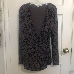 Boden faux wrap blouse 🌹